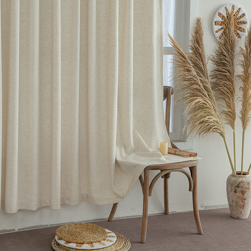 "Nature" Custom Heavyweight Linen Drape Pleated