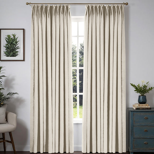 Cortinas de terciopelo MIULEE, cortinas opacas de lujo para dormitorio, sala de estar, aislamiento térmico, decoración de otoño, bolsillo para varilla súper suave y pestaña posterior, 2 paneles