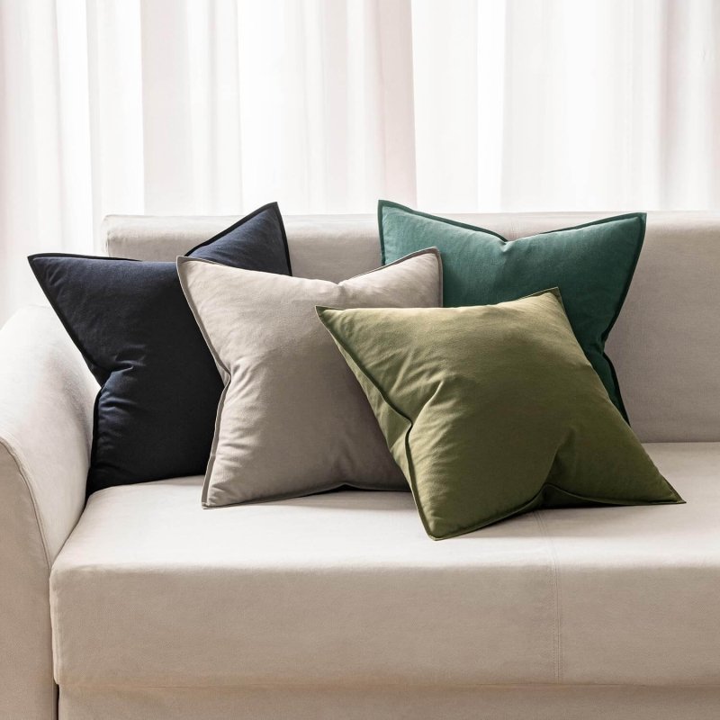 MIULEE Decorative Linen Modern Farmhouse Home Couch Throw Pillow Covers (Pack of 2) - Miulee