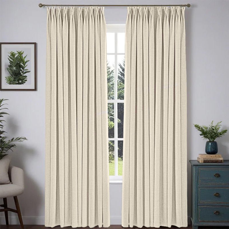 "Nature" Custom Heavyweight Linen Drape - Natural - Miulee