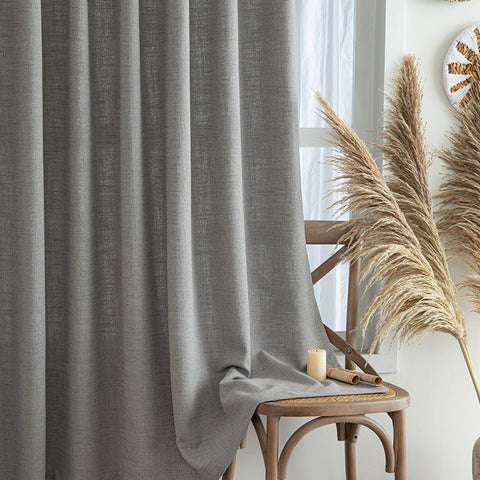 "Pure" Custom Heavyweight Linen Drape Pleated - Miulee