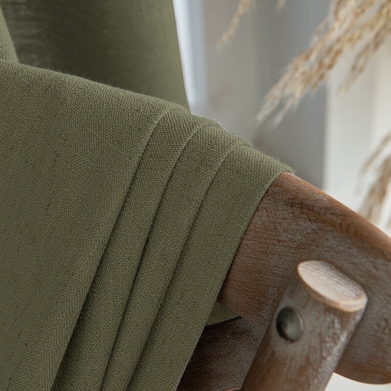 "Serene" Custom Heavyweight Linen Drape Pleated - Grayish White - Miulee