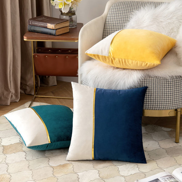 Luxury Velvet Pillow Covers Super Soft Decorative Square Throw