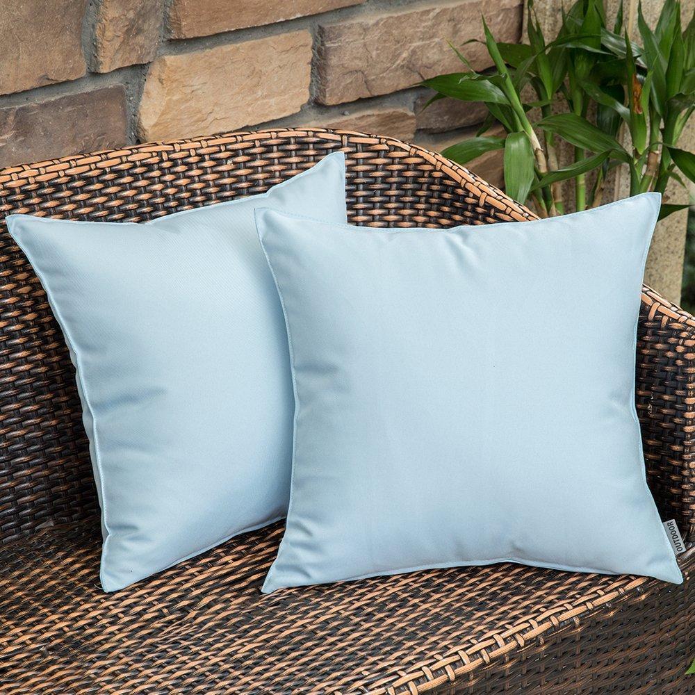  MIULEE Pack of 2 Pillow Covers 24 x 24 Inch Sage Green