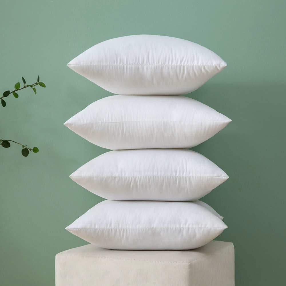 MIULEE Throw Pillow Insert Hypoallergenic Premium Pillow Stuffer Sham Square for Decorative Cushion Bed Couch Sofa.