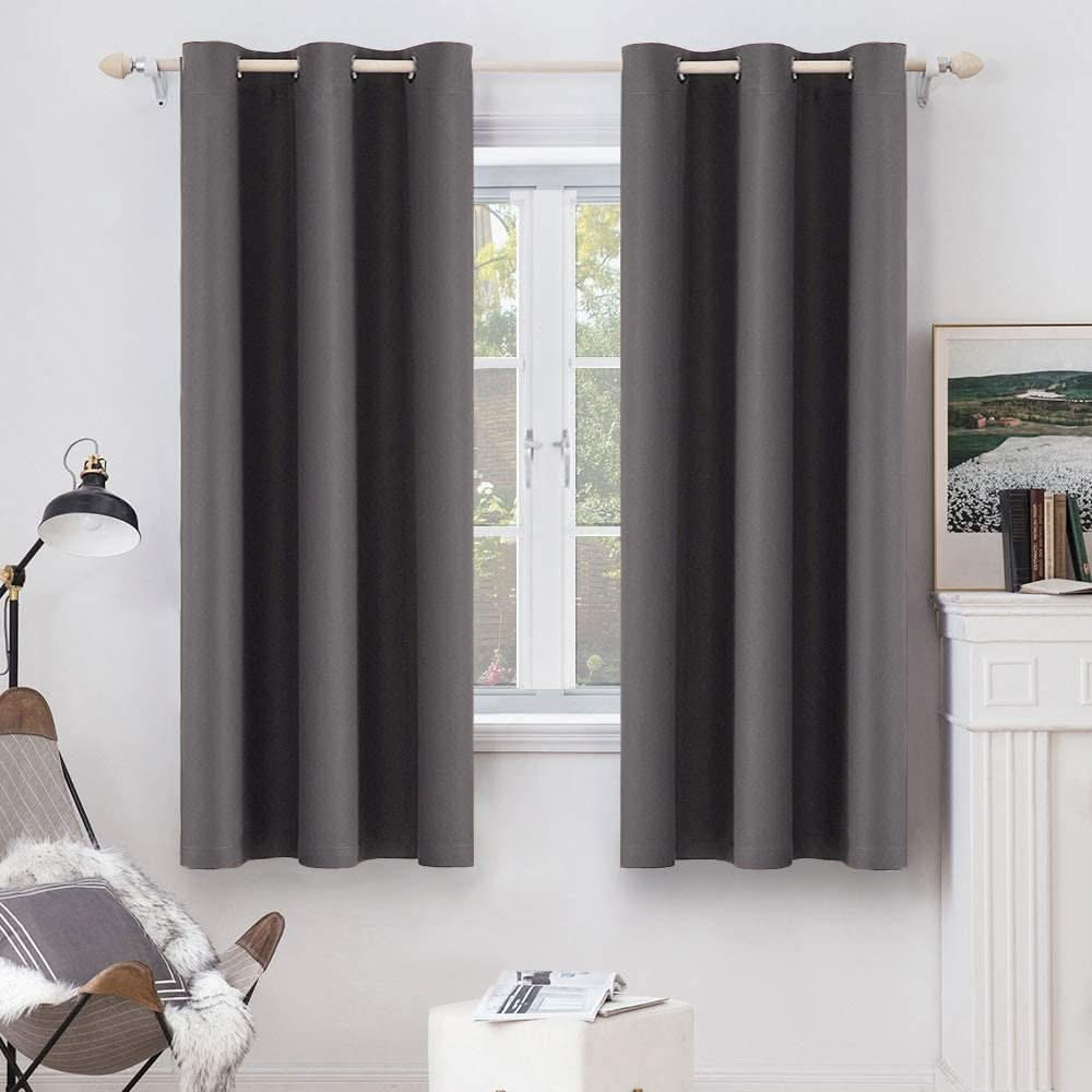 MIULEE Blackout Curtains Room Darkening Thermal Insulated Drapes Top Light Blocking Curtain 2 Panels.