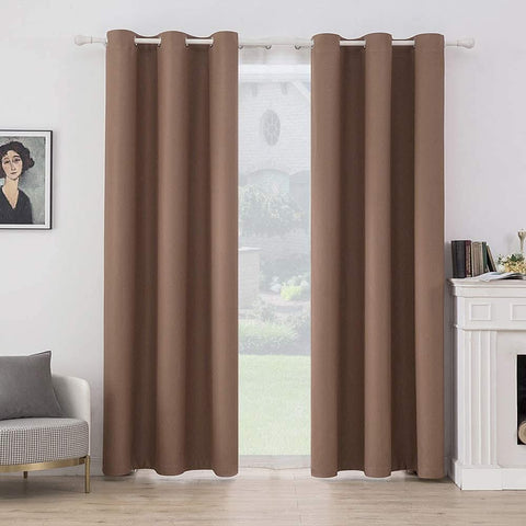 MIULEE Blackout Curtains Room Darkening Thermal Insulated Drapes Top Light Blocking Curtain 2 Panels.