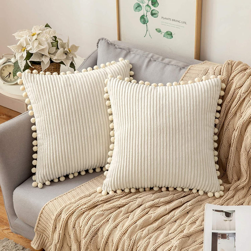 Corduroy throw pillow discount covers