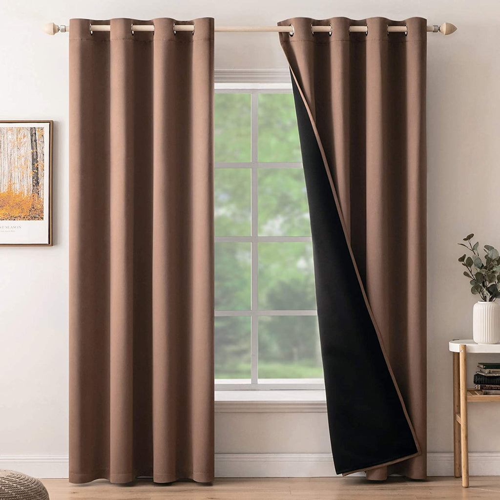 MIULEE Blackout Curtains Room Darkening Curtains 100% Light Blocking T