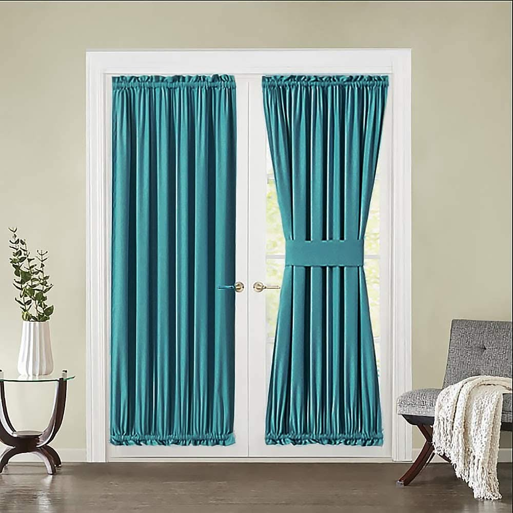 MIULEE Sidelight French Door Blackout Curtain Thermal Insulated Drapes Light Blocking 1 Panel