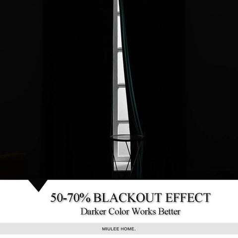 MIULEE Coffee Blackout Velvet Curtains Solid Soft Grommet Thermal Room Darkening Curtains Drapes 2 Panels - Miulee