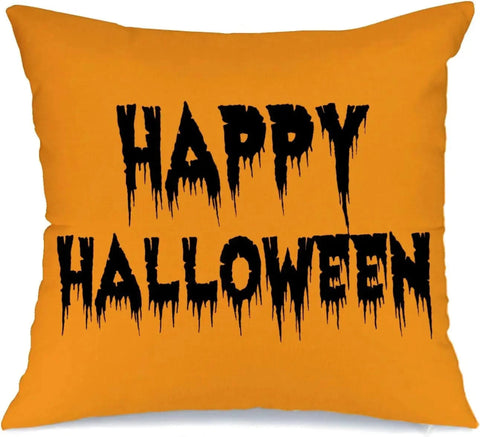 MIULEE Halloween Decor Pillow Covers Fall Decorative Pillows Farmhouse Throw Pillow Cases Pillowcases Ghost Spooky Vibe for Sofa 4 Pack - Miulee