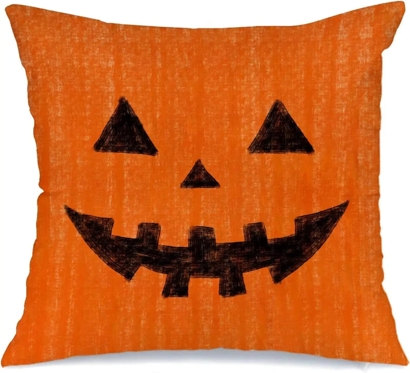 MIULEE Halloween Decor Pillow Covers Fall Decorative Pillows Farmhouse Throw Pillow Cases Velvet Pillowcases Pumpkin Spider Cat Ghost for Sofa 4 Pack - Miulee