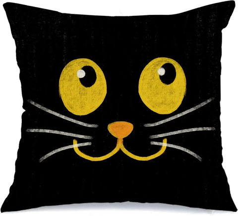 MIULEE Halloween Decor Pillow Covers Fall Decorative Pillows Farmhouse Throw Pillow Cases Velvet Pillowcases Pumpkin Spider Cat Ghost for Sofa 4 Pack - Miulee
