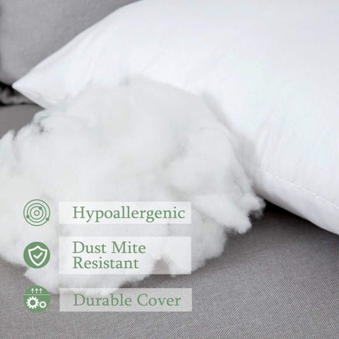 MIULEE Throw Pillow Insert Hypoallergenic Premium Pillow Stuffer Sham Square for Decorative Cushion Bed Couch Sofa 1 Pack - Miulee